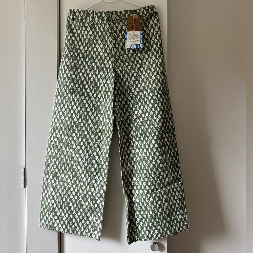 SZ Blockprints NWT Disco Pants in Green size Large